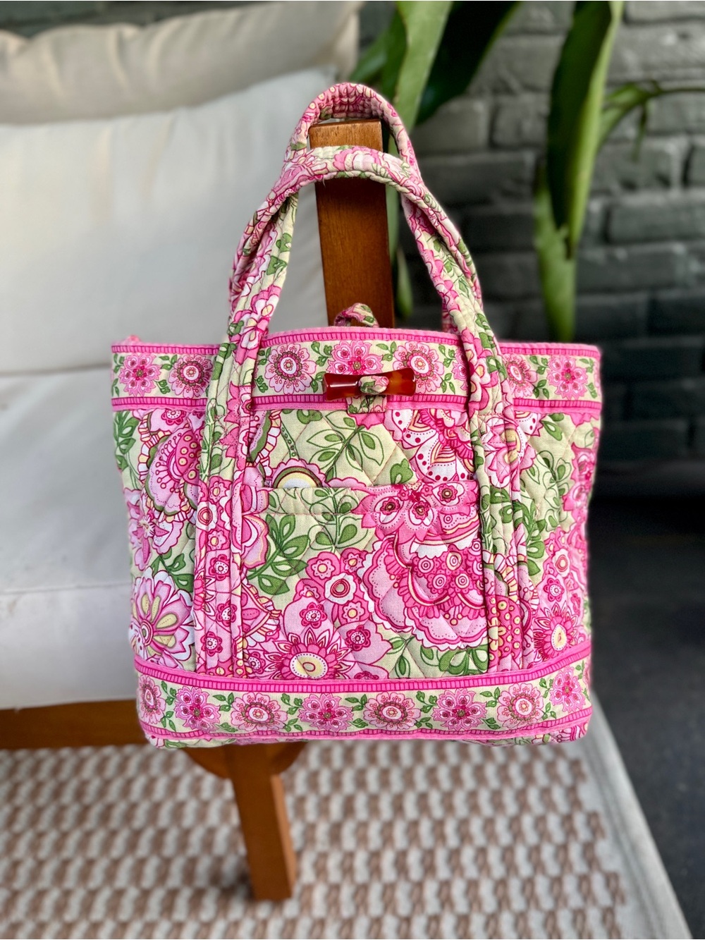 Vera Bradley Petal Pink Small Toggle Tote